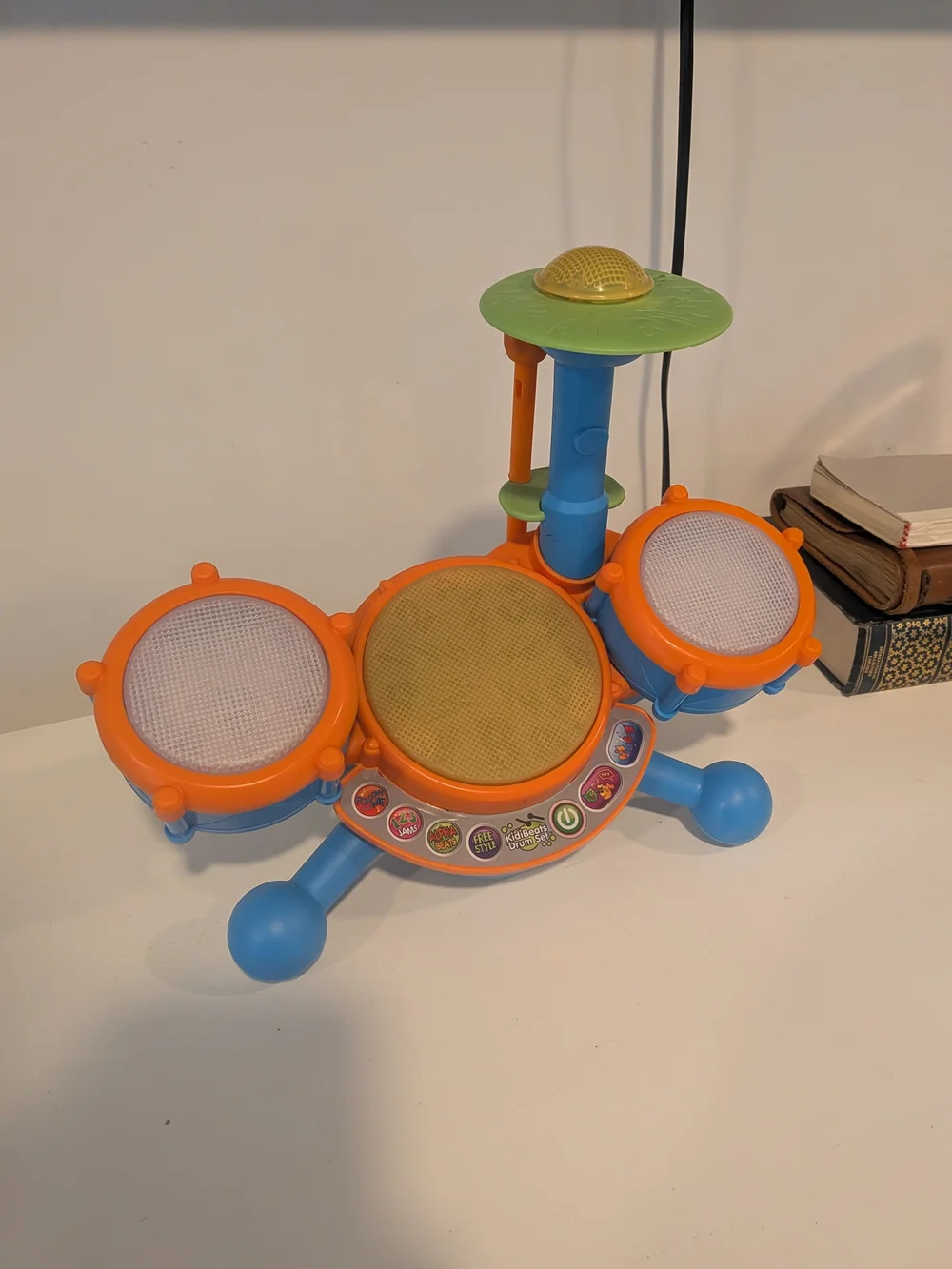 Vtech Kidibeats Electronic Drum Set Toy - Orange, Blue & Green